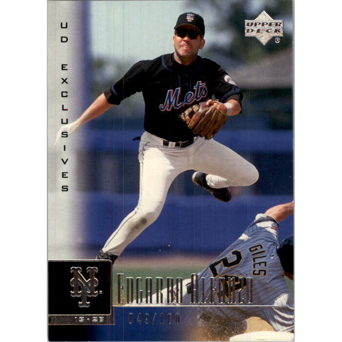 2001 Upper Deck Exclusives Silver #223 Edgardo Alfonzo. rookie card picture