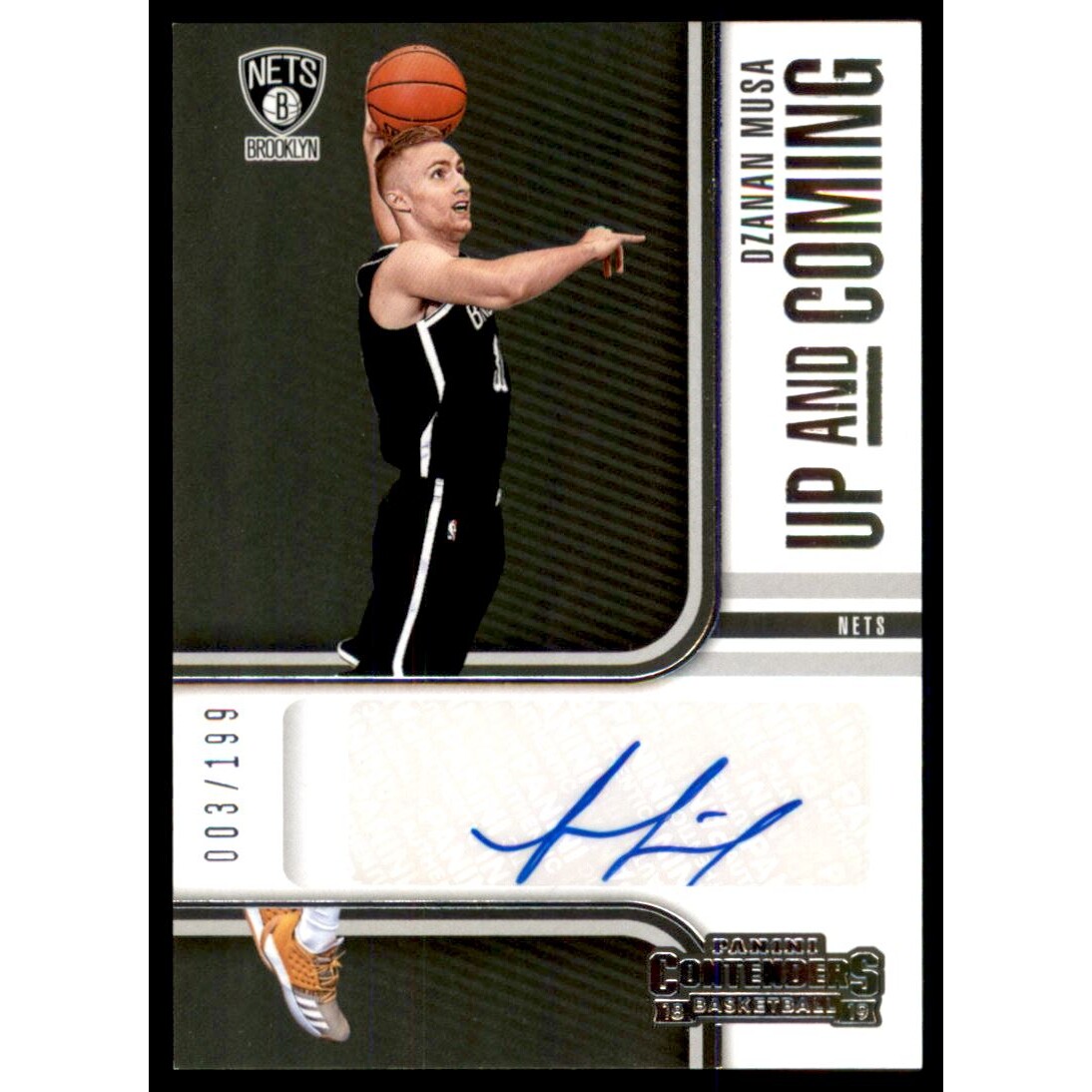 2018-19 Panini Contenders Up and Coming Contenders Autographs #40 Dzanan Musa