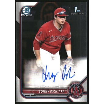 2022 Bowman Chrome Draft Autographs #CDASD Sonny DiChiara