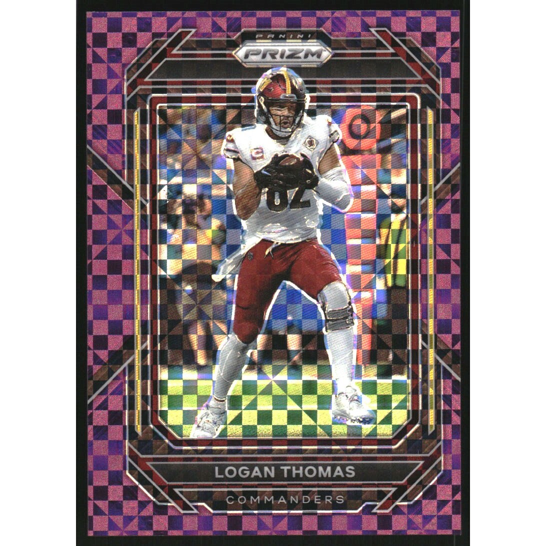 2022 Panini Prizm Prizms Purple Power #296 Logan Thomas