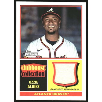 2025 Topps Heritage Clubhouse Collection Relics #CCROA Ozzie Albies