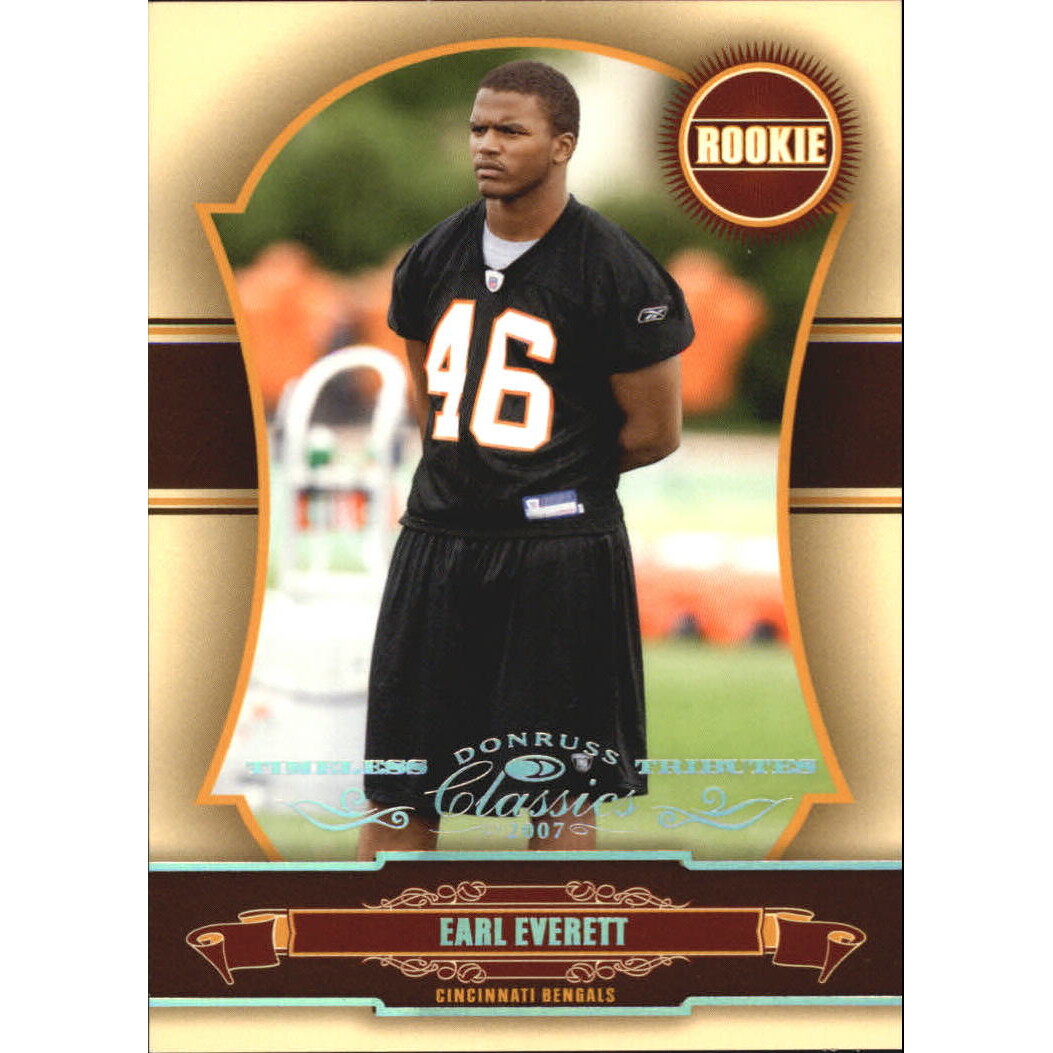 2007 Donruss Classics Timeless Tributes Silver #266 Earl Everett. rookie card picture