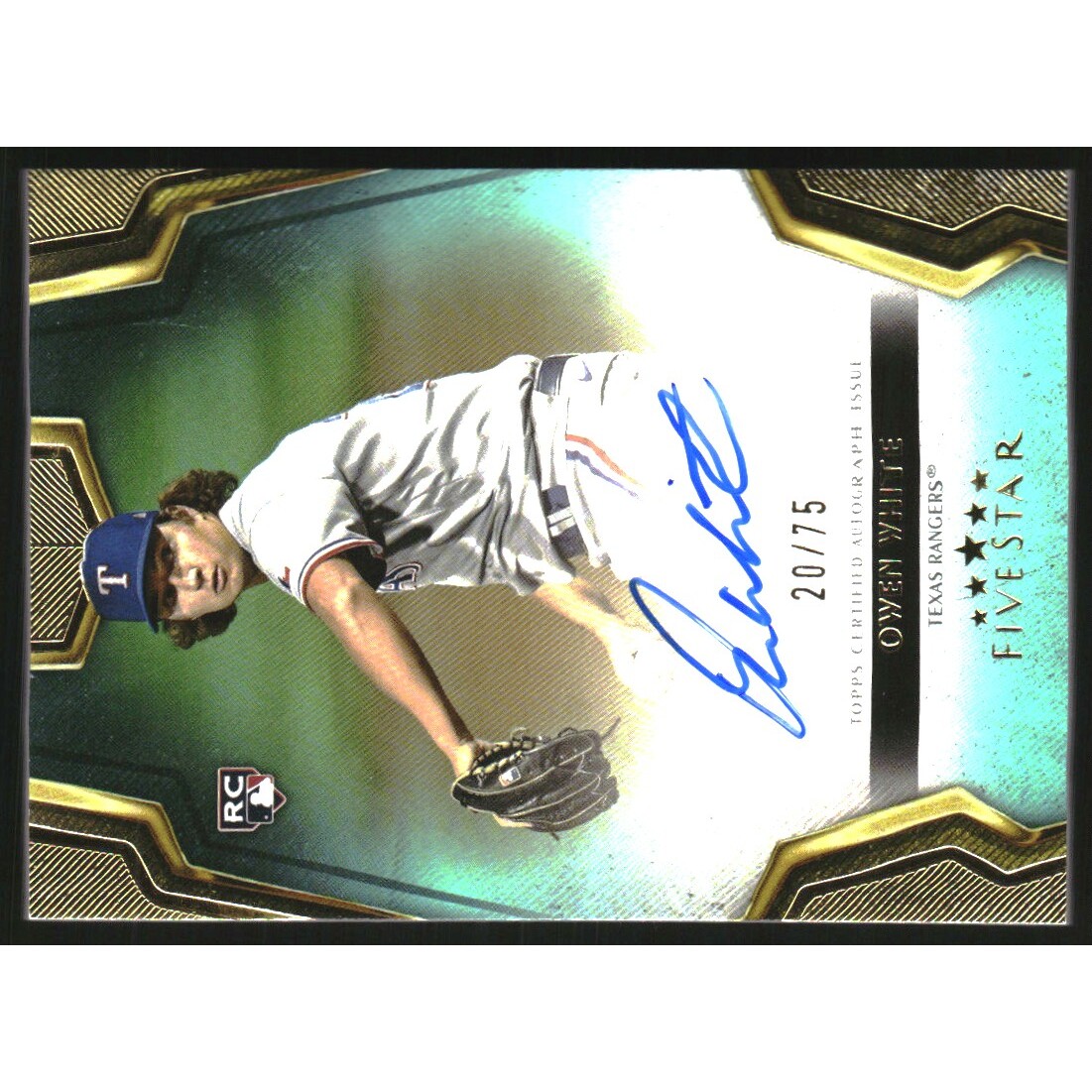 2024 Topps Five Star Autographs Aqua #FSAOW Owen White