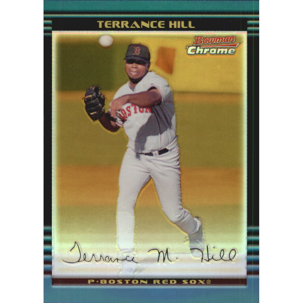 2002 Bowman Chrome Gold Refractors #344 Terrance Hill