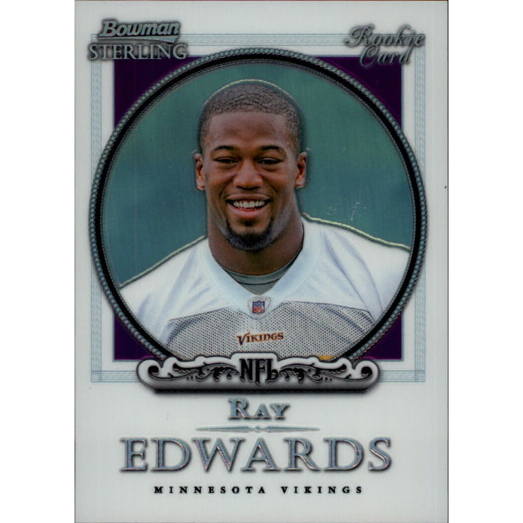 2006 Bowman Sterling Refractors #20 Ray Edwards. rookie card picture