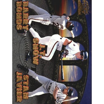 1998 Pacific Invincible Team Checklists #25 B.Bonds/J.T.Snow