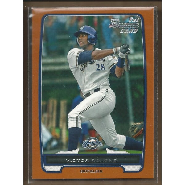 2012 Bowman Draft Draft Picks Orange #BDPP13 Victor Roache. rookie card picture