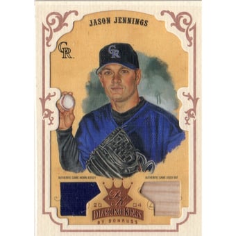 2004 Diamond Kings DK Materials Framed Bronze #54 Jason Jennings Bat-Jsy/100