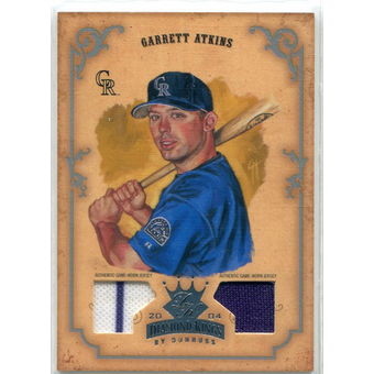 2004 Diamond Kings DK Materials Silver #116 Garrett Atkins Jsy-Jsy/50
