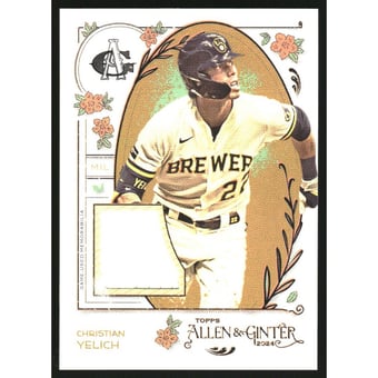 2024 Topps Allen and Ginter Relics #AGRCYE Christian Yelich B
