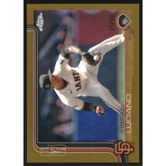 2025 Topps Chrome Gold Refractors #191 Marco Luciano