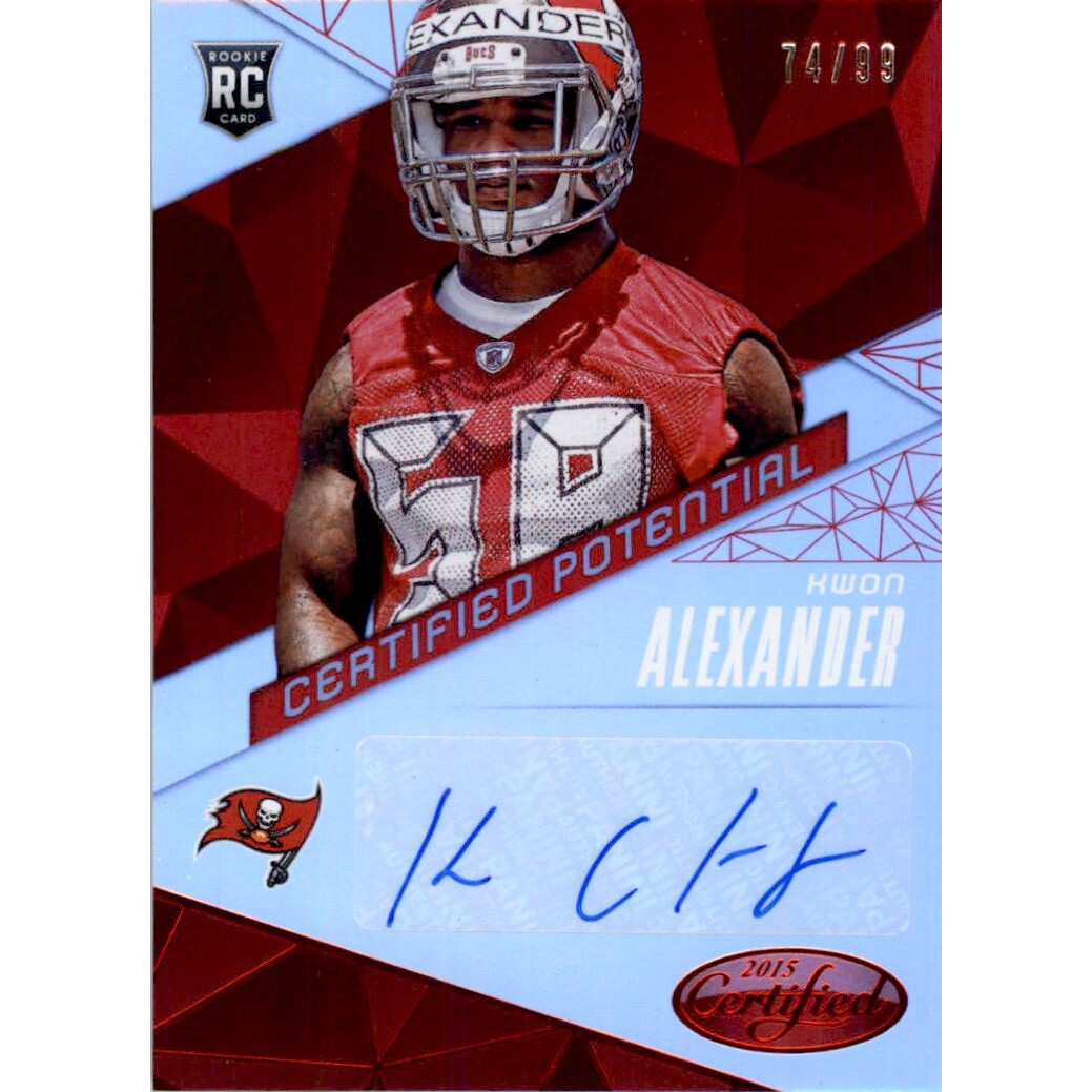 2015 Certified Potential Autographs Mirror Red #CPKA Kwon Alexander/99