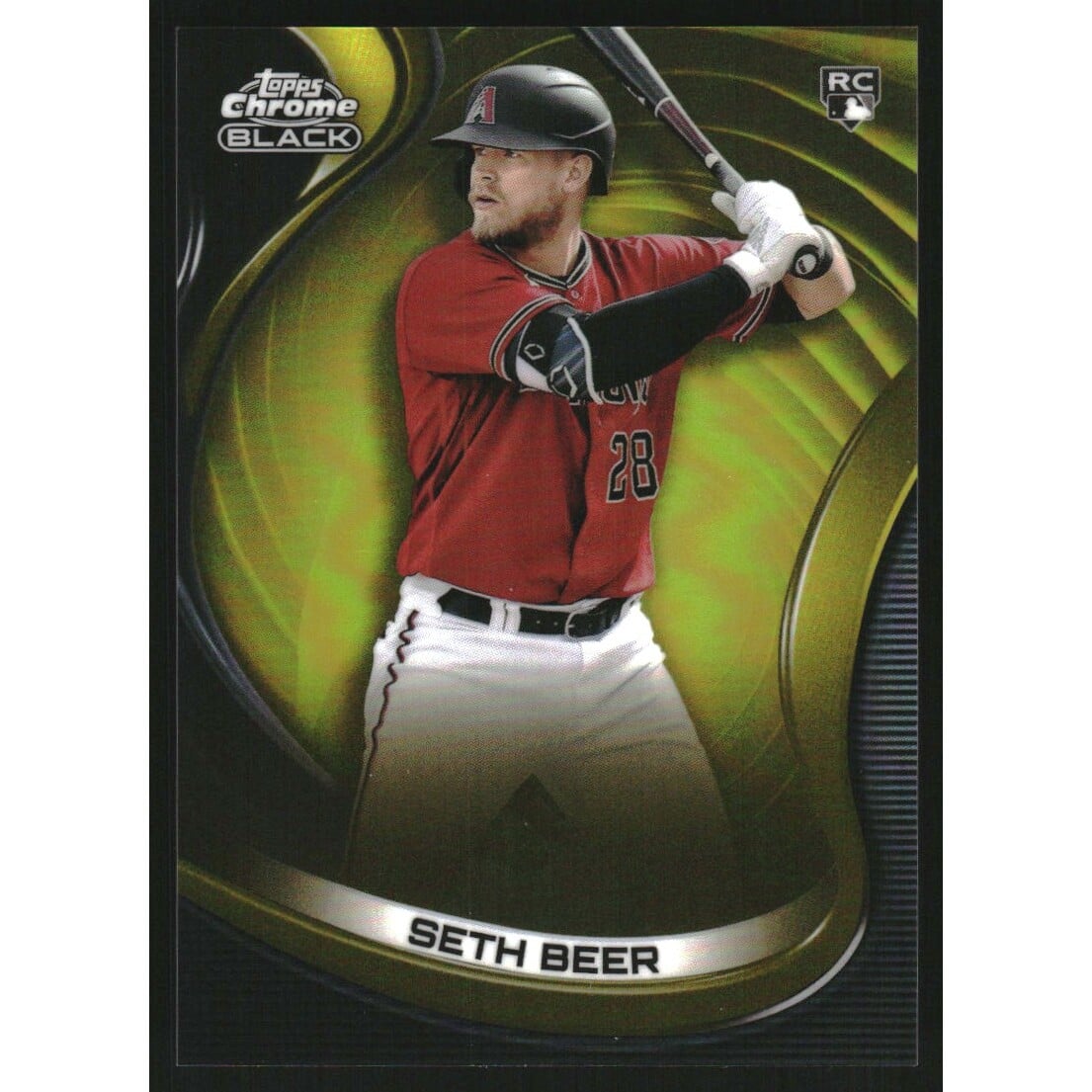 2022 Topps Chrome Black Gold Refractors #39 Seth Beer. rookie card picture