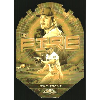2022 Topps Fire En Fuego Gold Minted #EF8 Mike Trout