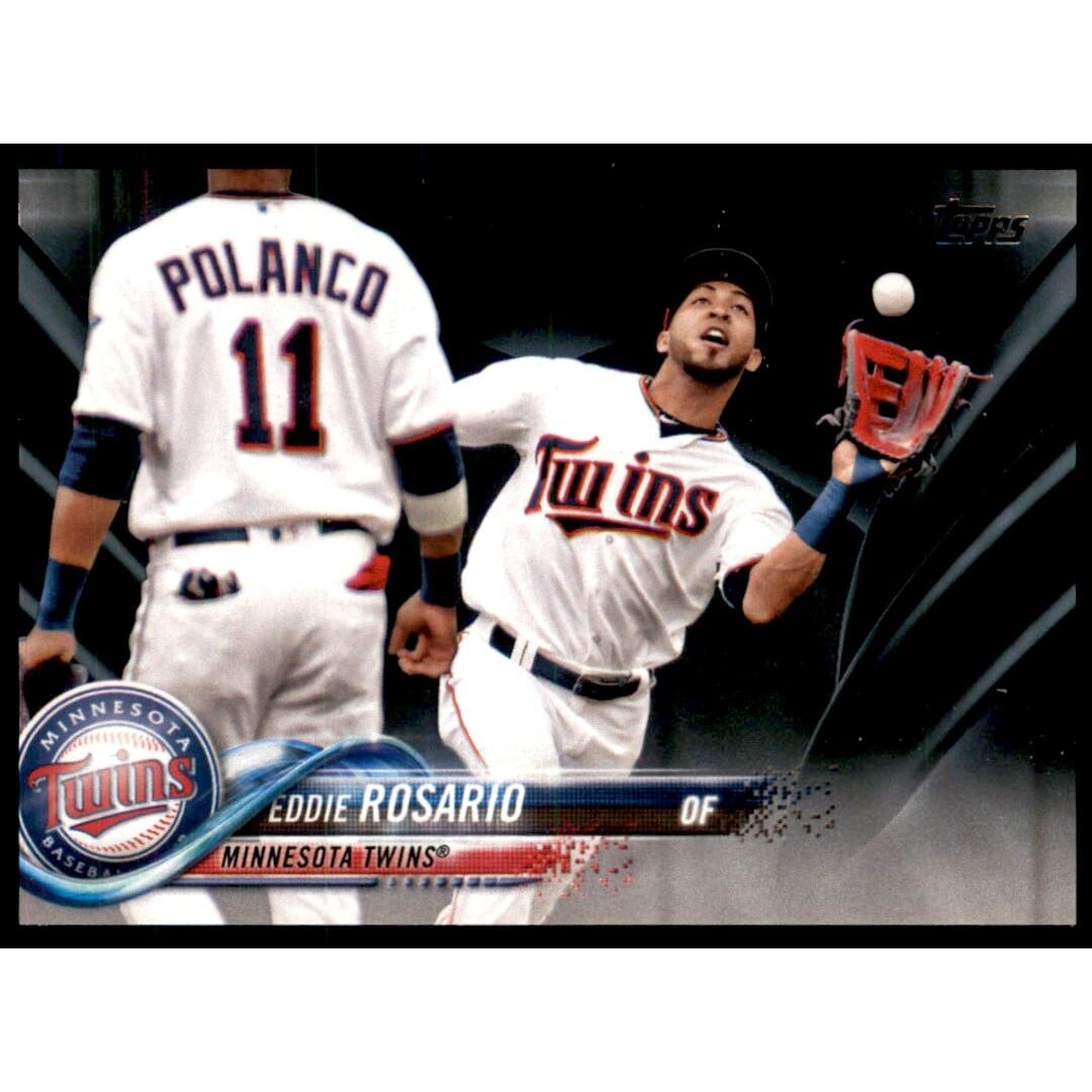 2018 Topps Black #334 Eddie Rosario. rookie card picture
