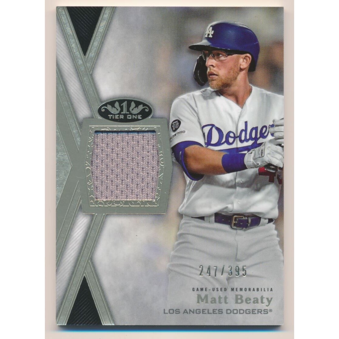 2020 Topps Tier One Relics #T1RMBE Matt Beaty. rookie card picture
