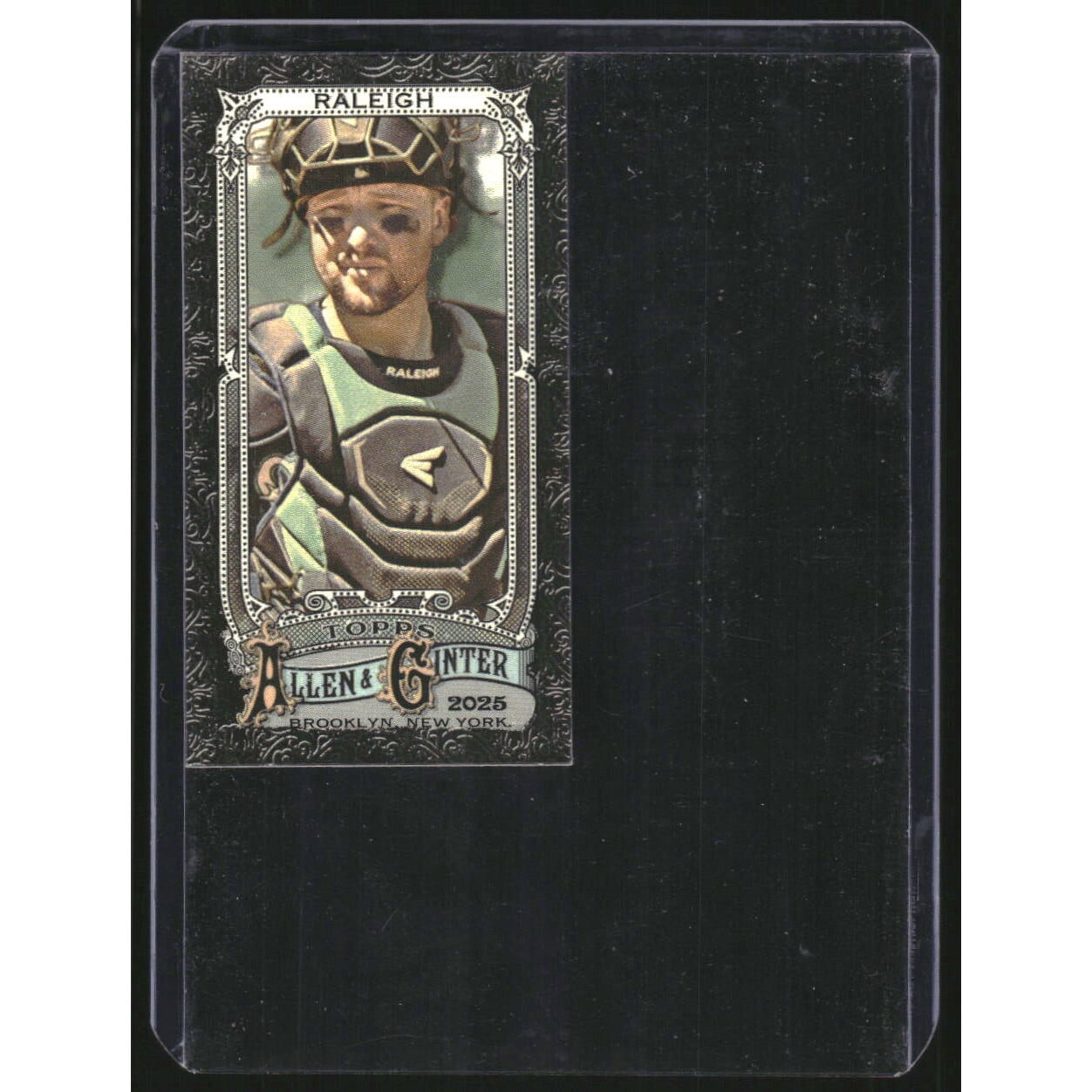 2025 Topps Allen and Ginter Mini Black Border #227 Cal Raleigh. rookie card picture