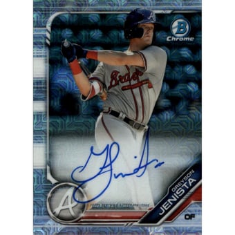 2019 Bowman Chrome Mega Box Autographs Refractors #BMAGJ Greyson Jenista