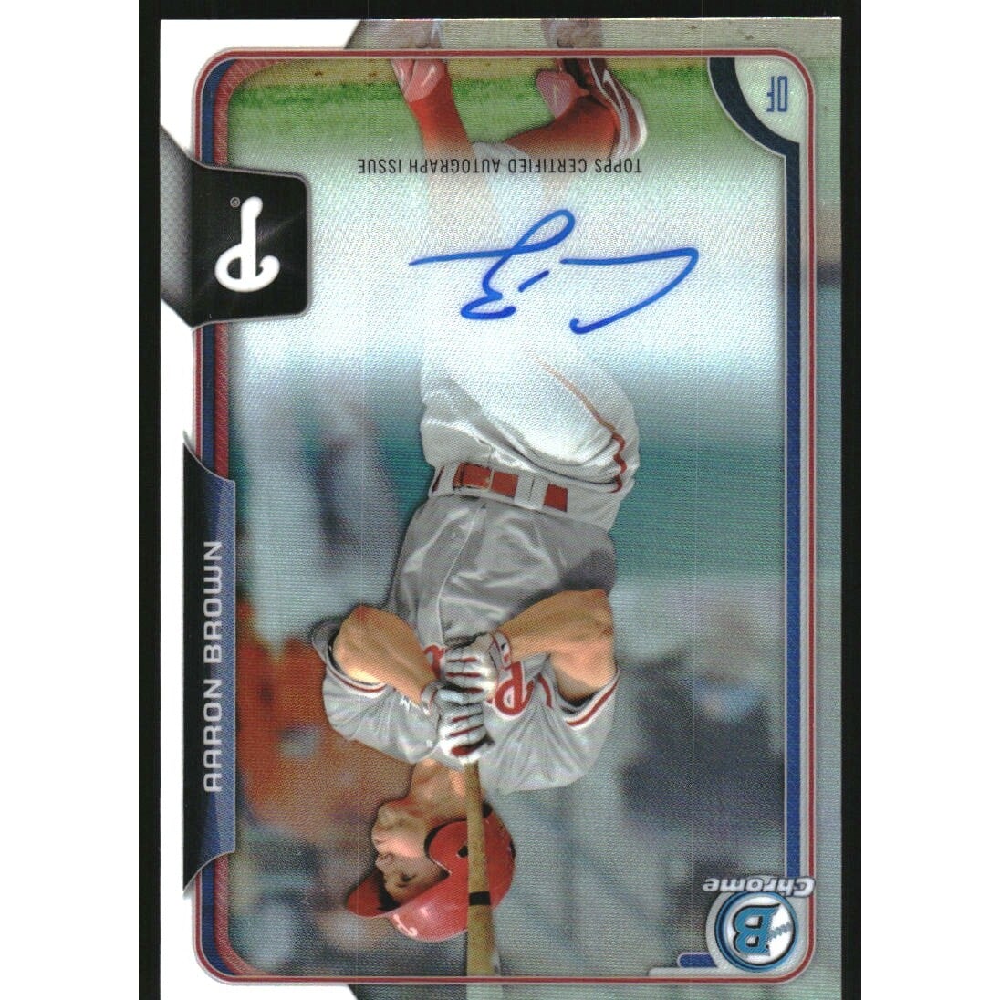 2015 Bowman Chrome Prospect Autographs Refractors #BCAPABR Aaron Brown
