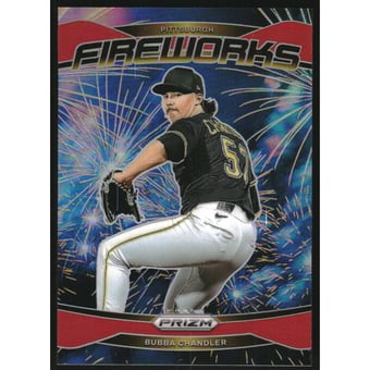 2025 Panini Prizm Fireworks Prizms Red #20 Bubba Chandler