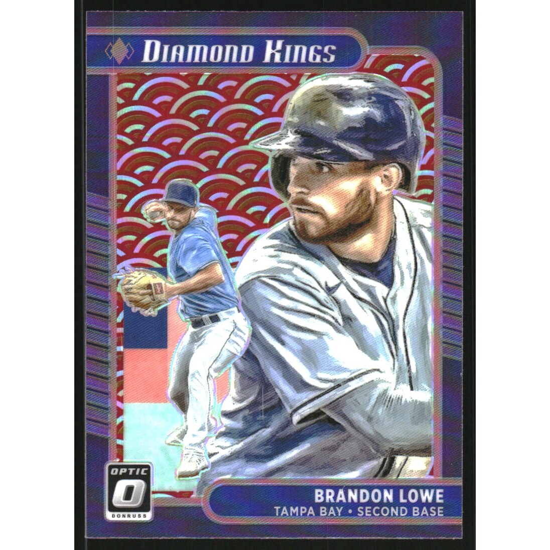 2021 Donruss Optic Photon #1 Brandon Lowe DK. rookie card picture