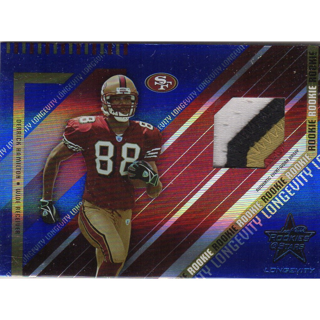 2004 Leaf Rookies and Stars Longevity Sapphire #279 Derrick Hamilton JSY