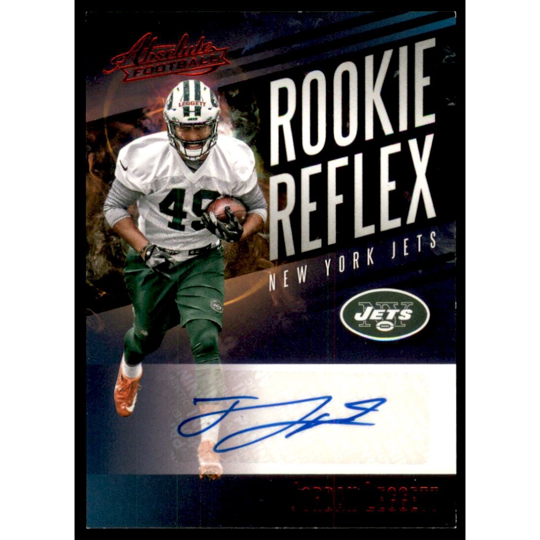 2017 Absolute Rookie Reflex Signatures Red #30 Jordan Leggett