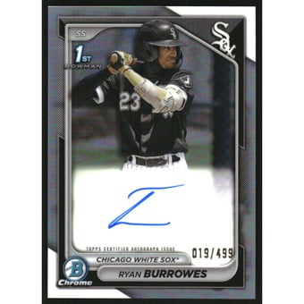 2024 Bowman Chrome Prospect Autographs Refractors #CPARBU Ryan Burrowes