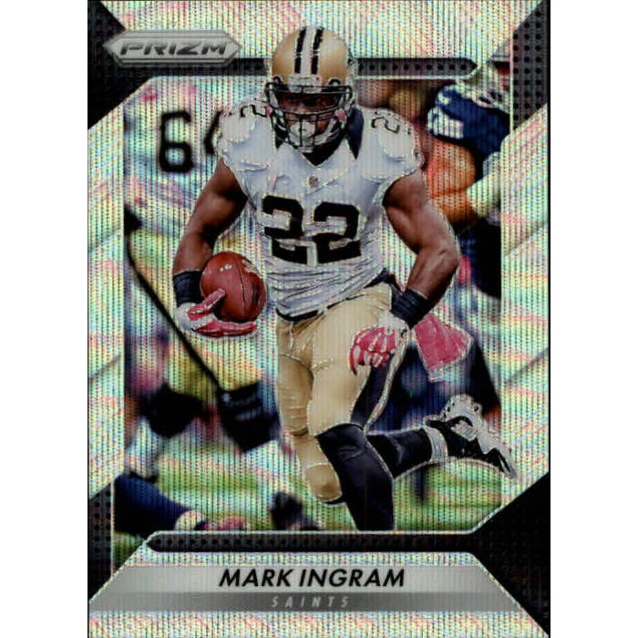 2016 Panini Prizm Prizms Blue Wave #121 Mark Ingram