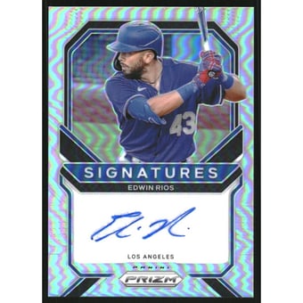 2021 Panini Prizm Signatures Prizms Silver #12 Edwin Rios
