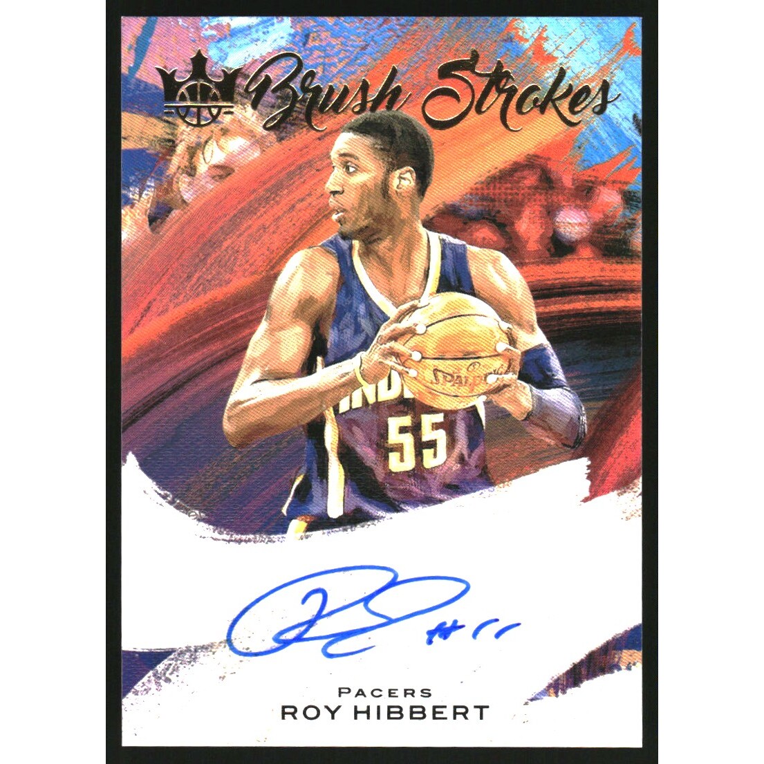 2020-21 Court Kings Brush Strokes Autographs #22 Roy Hibbert/99