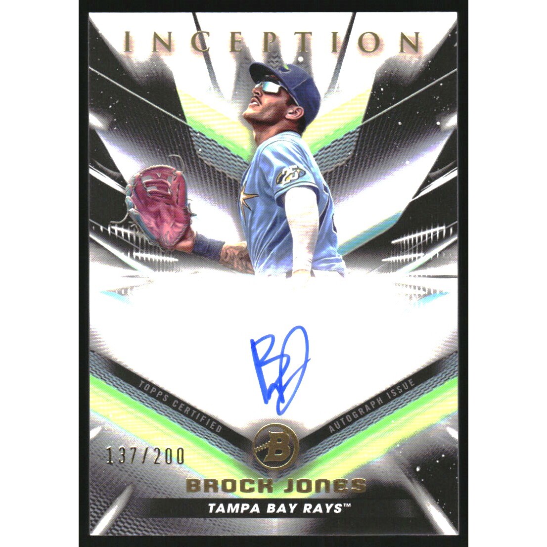 2023 Bowman Inception Autographs #BPABJ Brock Jones/200. rookie card picture