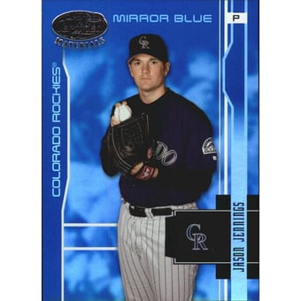 2003 Leaf Certified Materials Mirror Blue #60 Jason Jennings