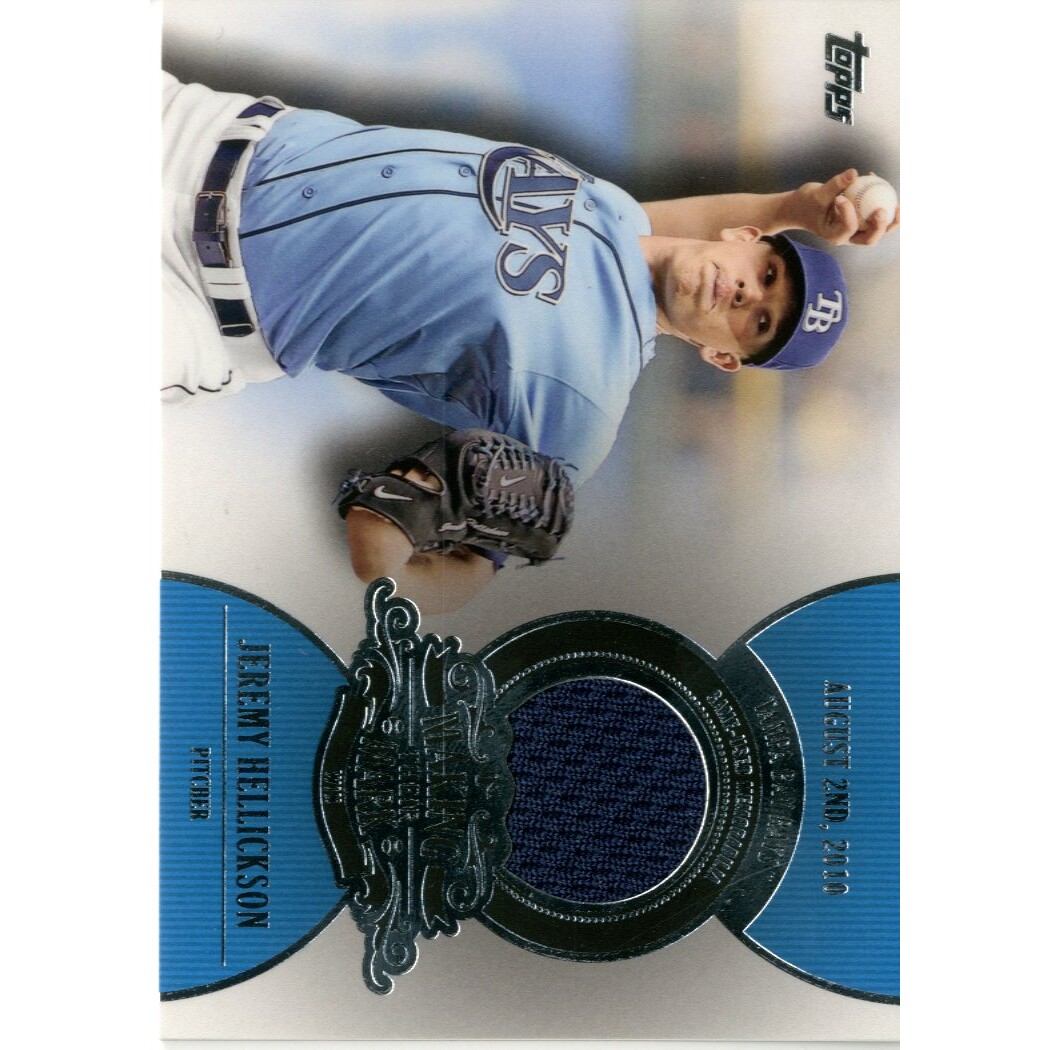 2013 Topps Making Their Mark Relics #JH Jeremy Hellickson. rookie card picture