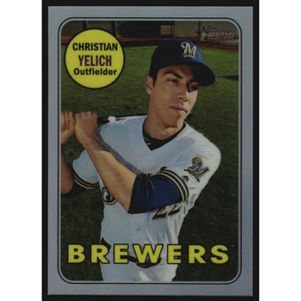 2018 Topps Heritage Chrome Refractors #THC720 Christian Yelich
