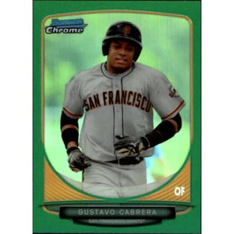 2013 Bowman Chrome Mini Green Refractors #305 Gustavo Cabrera