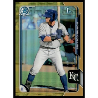2015 Bowman Chrome Draft Gold Refractors #122 Roman Collins