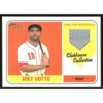 2018 Topps Heritage Clubhouse Collection Relics #CCRJVO Joey Votto