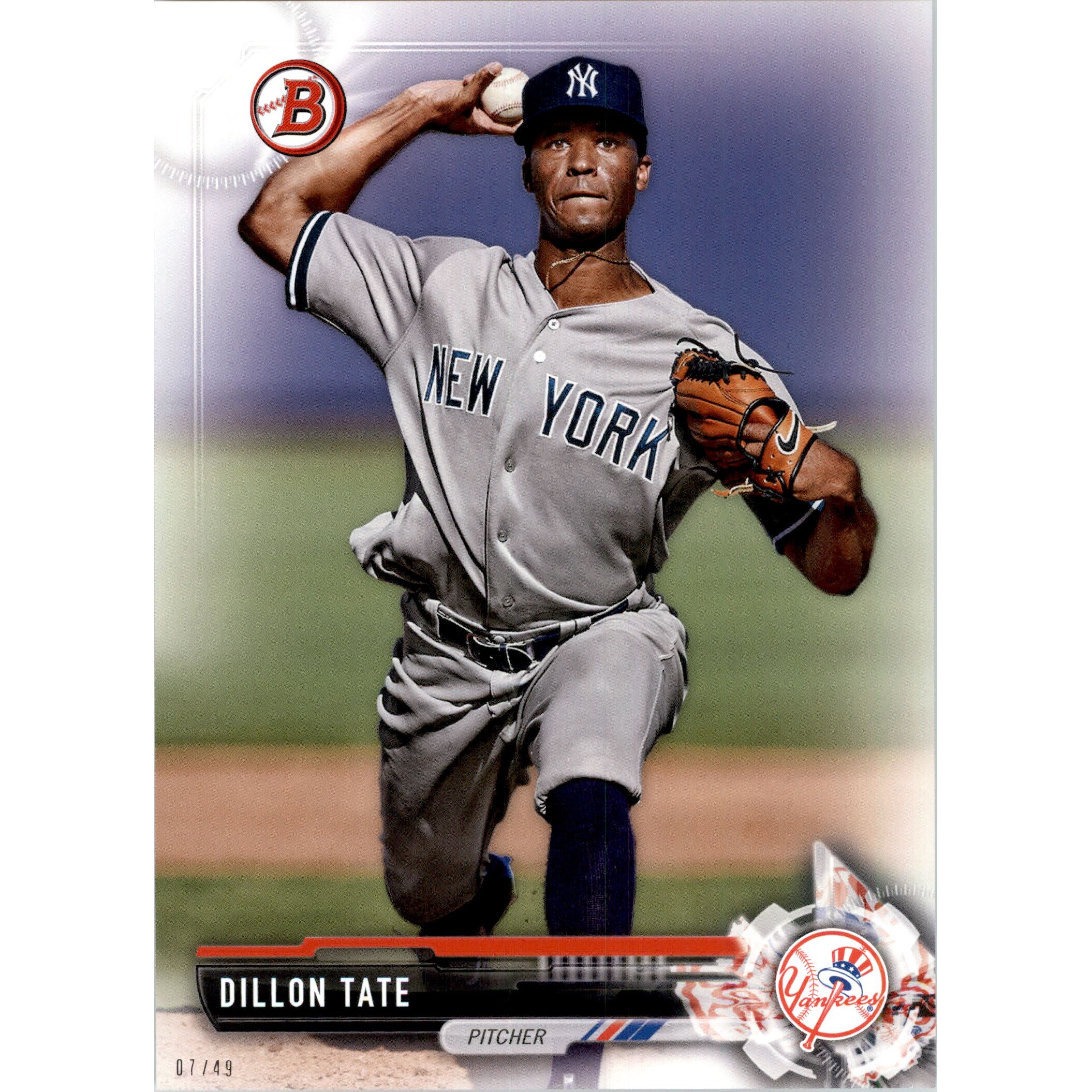 2017 Bowman Draft 5x7 #BD152 Dillon Tate. rookie card picture