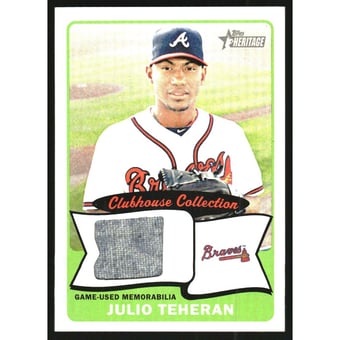 2014 Topps Heritage Clubhouse Collection Relics #CCRJT Julio Teheran
