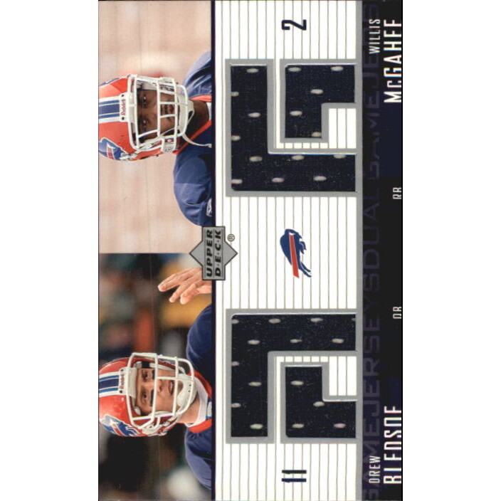 2003 Upper Deck Game Jerseys Duals #DGJBM Drew Bledsoe/Willis McGahee