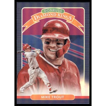2020 Donruss Holo Purple #9 Mike Trout DK