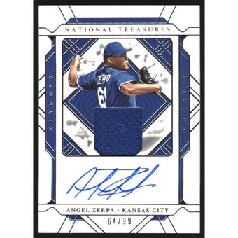 2022 Panini National Treasures Diamond Autographs #47 Angel Zerpa/99