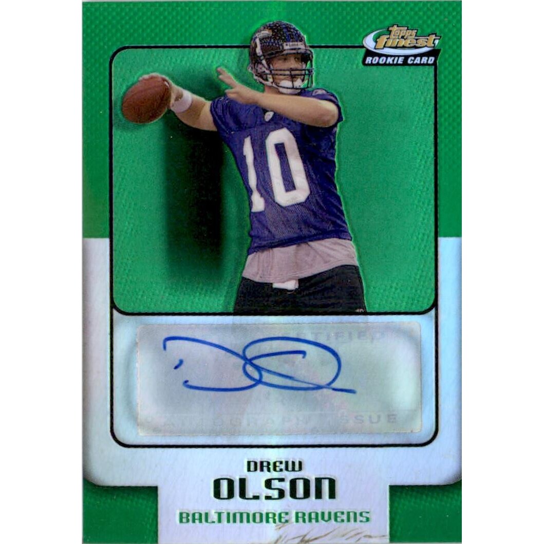 2006 Finest Green Refractors #181 Drew Olson AU 2006 Finest Green Refractors #181 Drew Olson AU