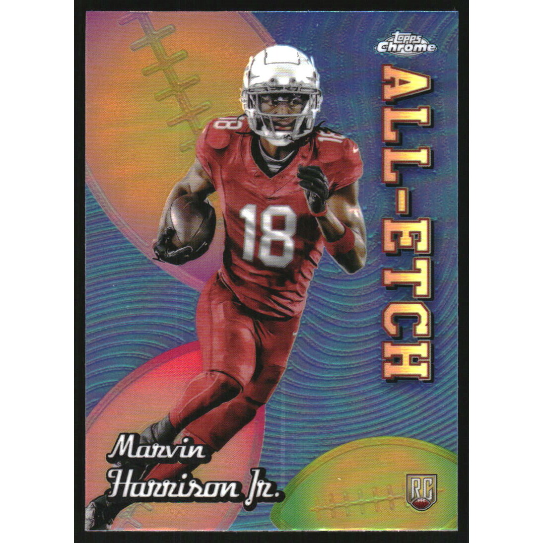 2024 Topps Chrome All Etch Refractors #CAEMH Marvin Harrison Jr.