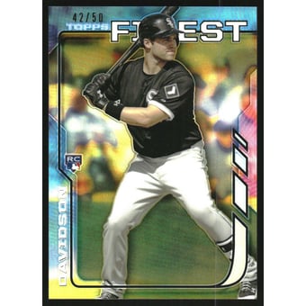 2014 Finest Gold Refractors #17 Matt Davidson