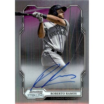 2019 Bowman Sterling Prospect Autographs #BSPARR Roberto Ramos