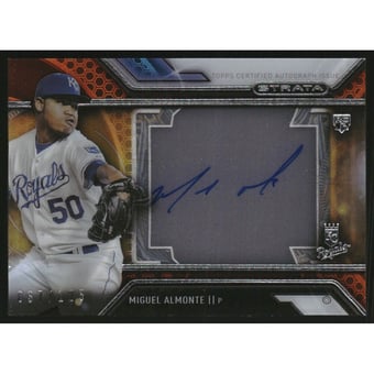 2016 Topps Strata Autographs Orange #SAMA Miguel Almonte