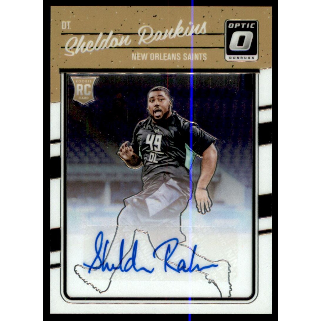 2016 Donruss Optic Rookie Signatures #140 Sheldon Rankins. rookie card picture