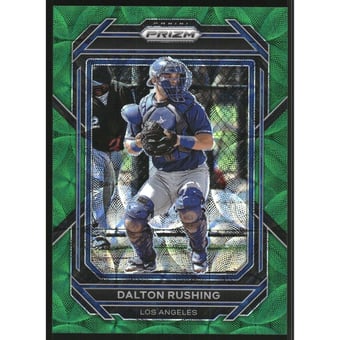 2023 Panini Prizm Prizms Green Scope #158 Dalton Rushing